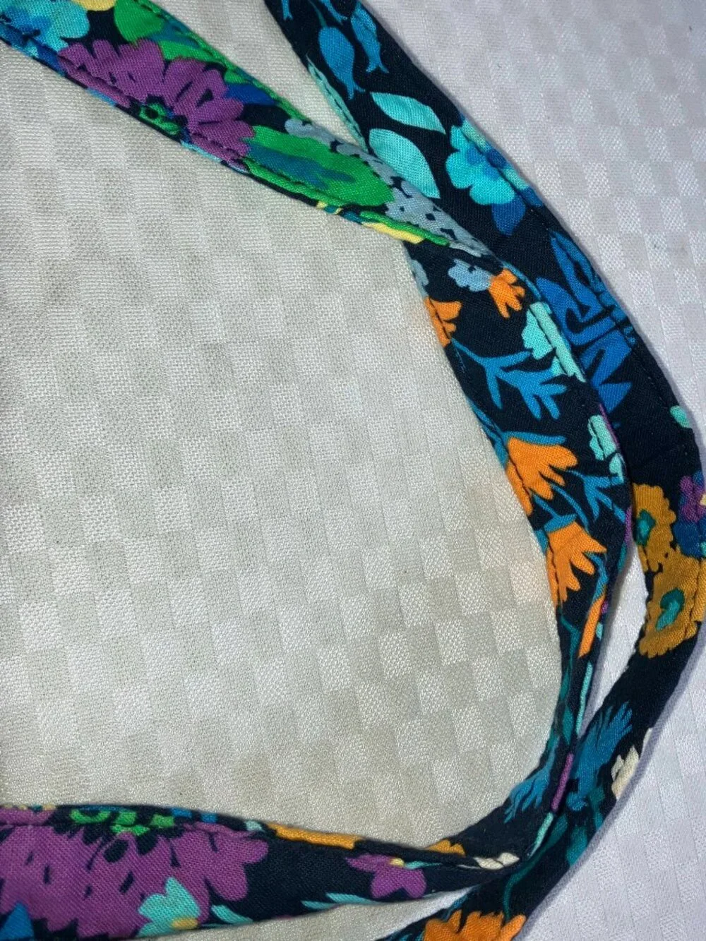 Vera Bradley Convertible Crossbody Midnight Tote Bag Women's Blue Quilted